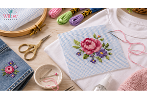 What Is Waste Canvas and How Do You Use It to Cross Stitch on Clothes?