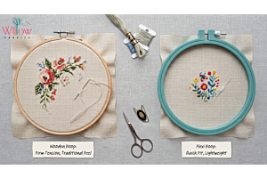 Wooden vs Flexi Embroidery Hoops: Which One Should You Choose?