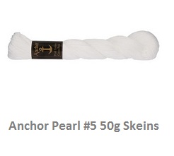 Anchor Pearl Cotton #8 Solid Colors. Cross stitch