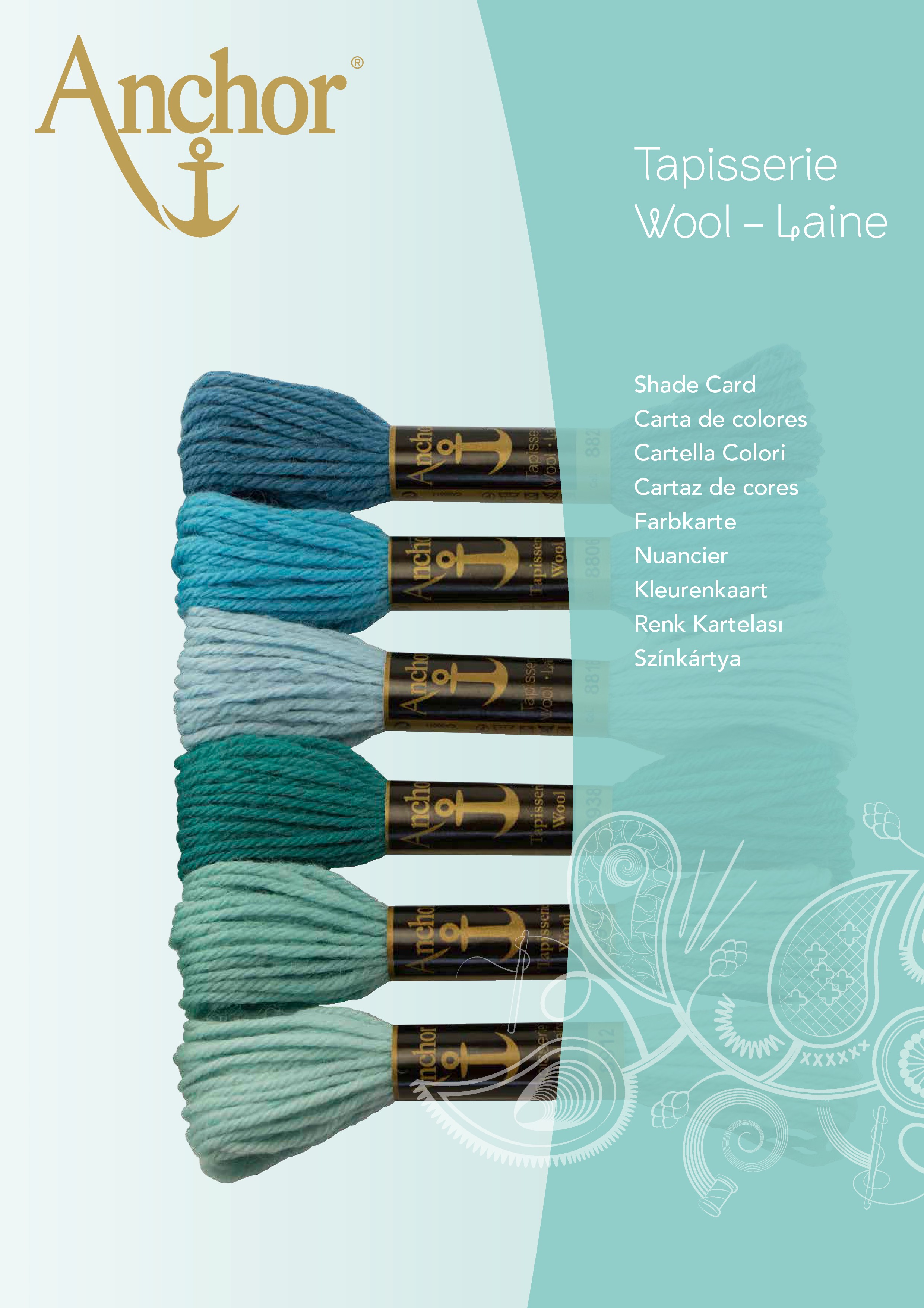 Anchor Tapisserie Wool: Shade Card