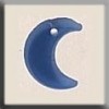 Glass Treasures 12186 - Small Crescent Moon Matte Light Sapphire