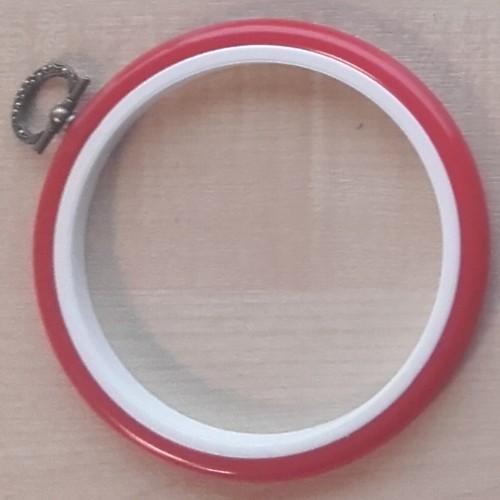 4in Round Coloured Flexi Hoop - Red