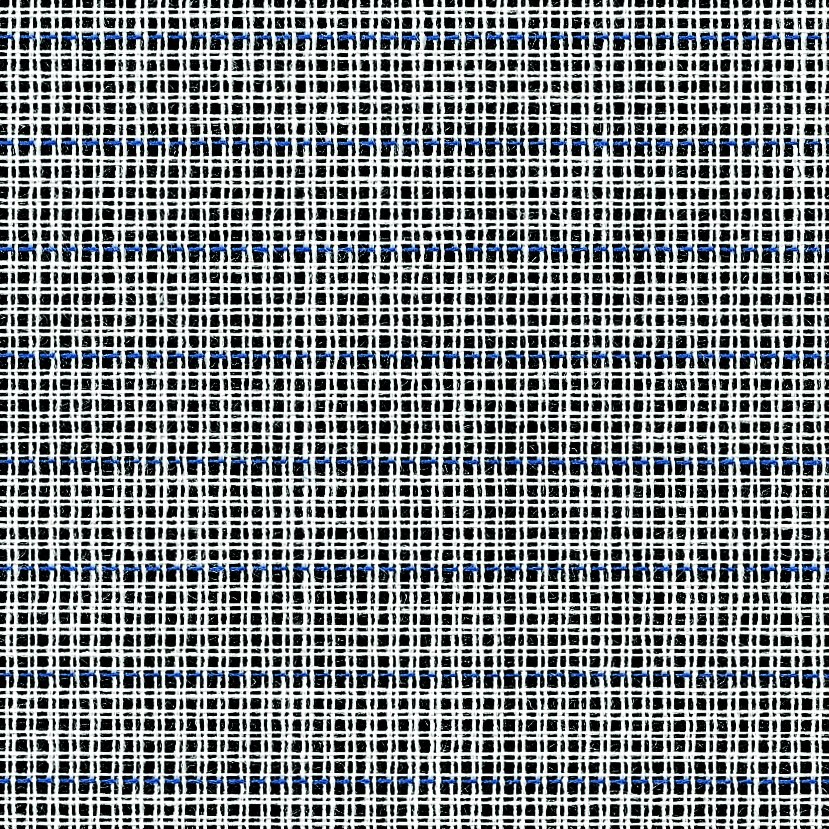 Waste Canvas White/Blue Grid: 14 Hole