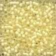 Frosted Glass Beads 62039 - Frosted Ivory Creme