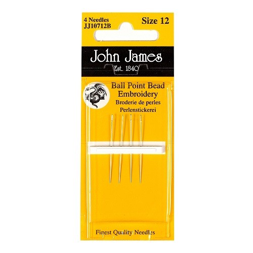 John James Ball Point Embroidery Needles - Size 10