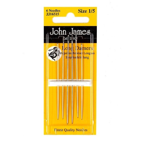 John James Long Darner Needles - Size 1/5