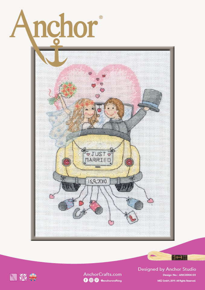 Anchor Just Married cross stitch chart