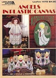 Leisure Arts Angels in Plastic Canvas Cross Stitch Chart Leaflet