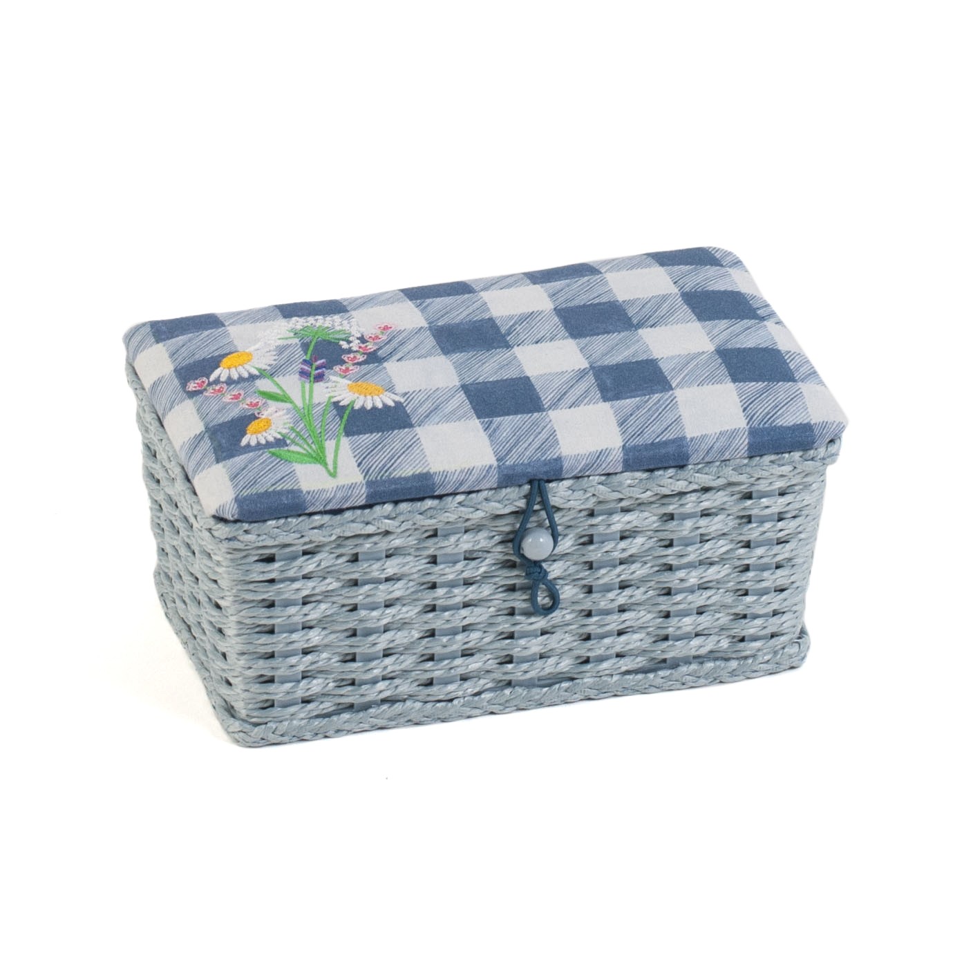 Woven Basket: Wild Summer Floral Plaid