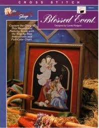 The Needlecraft Shop Blessed Event Cross Stitch Chart Leaflet