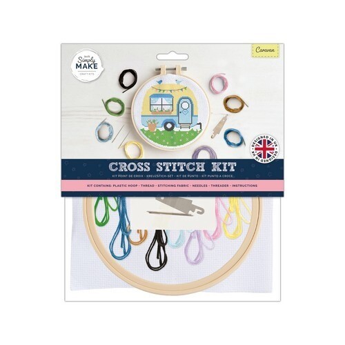  Simply Make Large Cross Stitch Kit - Caravan