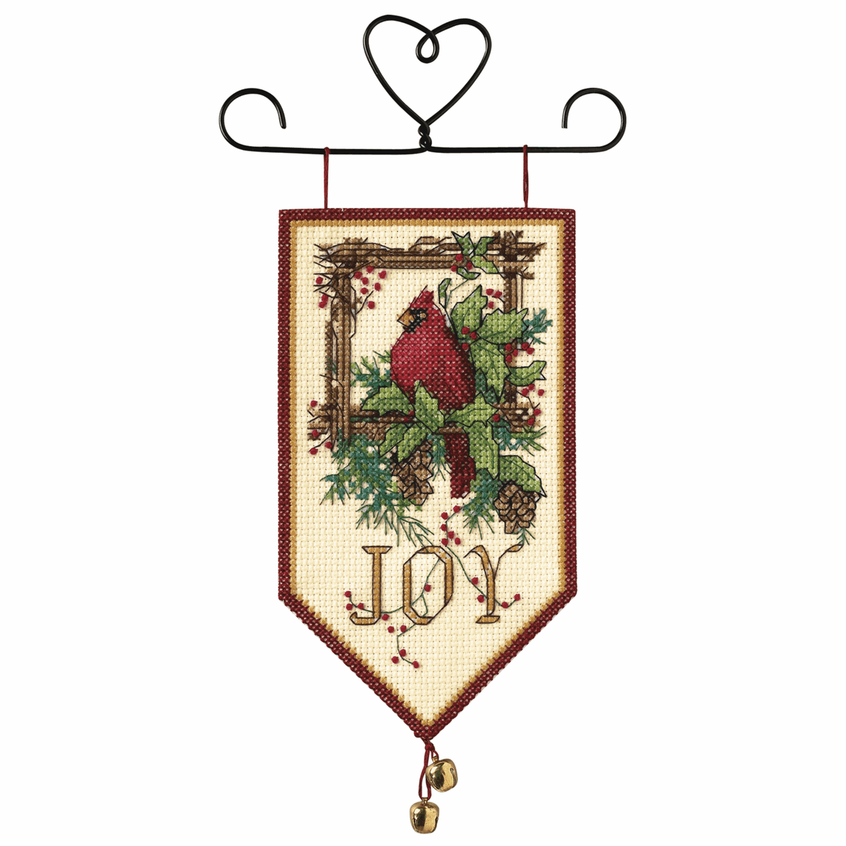 Dimensions Cardinal Joy Banner Cross Stitch Kit 