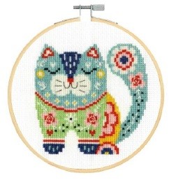 DMC Cat Cross Stitch Kit - BK1914