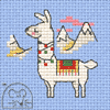 Mouseloft Decorated Llama Cross Stitch Kit - 004-P02stl