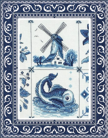 Cross Stitcher Project Pack - Delft Tiles - Issue 399 & 400