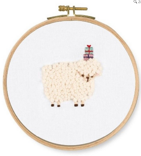 DMC For You! Sheep Printed Embroidery Kit - TB124 - 25% off RRP