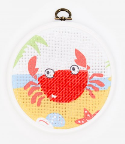 DMC Stitch It Junior Embroidery Kit Crab - 50% off RRP