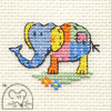 Mouseloft Patchwork Elephant Cross Stitch Kit - 004-L03stl