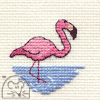 Mouseloft Flamingo Cross Stitch Kit - 004-M13stl