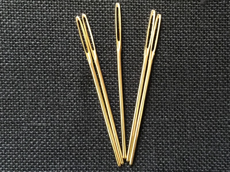 Gold Plated Tapestry Needles - Size 18 (Pack of 5)