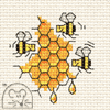 Mouseloft Honey Bees Cross Stitch Kit - 004-T01stl