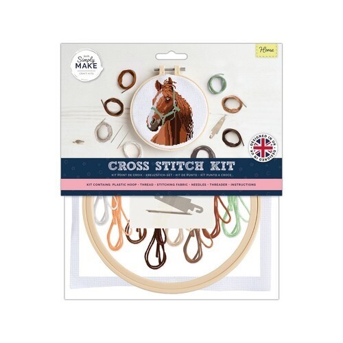  Simply Make Large Cross Stitch Kit - Horse 
