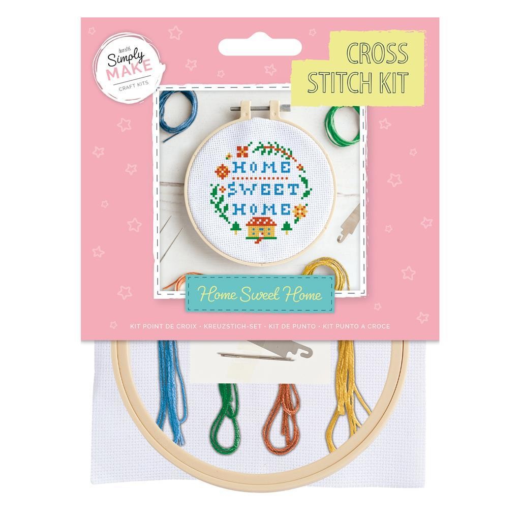 Simply Make Cross Stitch Kit - Home Sweet Home