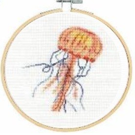 DMC Gentle Jellyfish Cross Stitch Kit - BK1872
