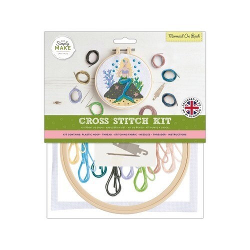 Simply Make Large Cross Stitch Kit - Mermaid