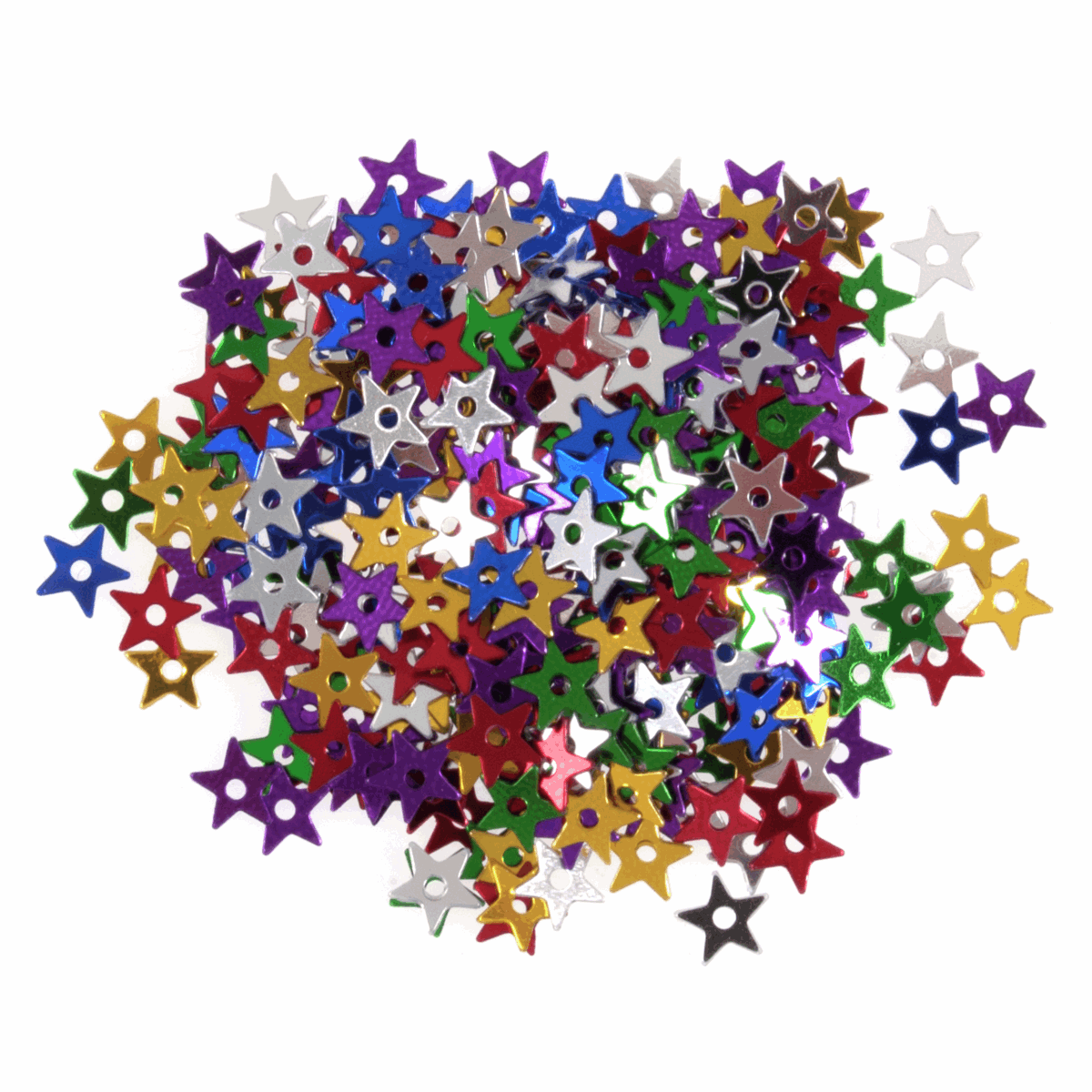 Multi Coloured Star Sequins