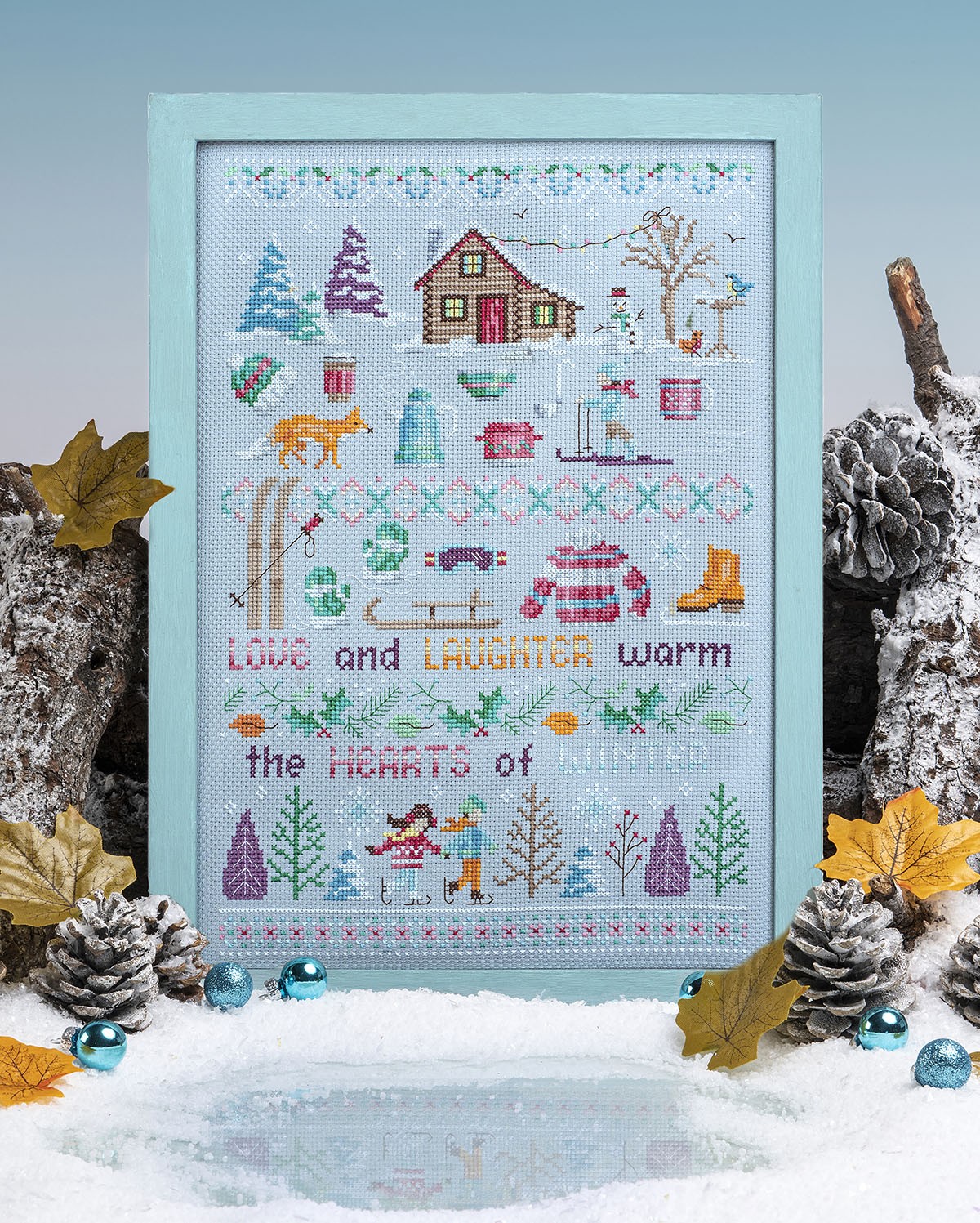 Cross Stitcher Project Pack - issue 389 - Hearts of Winter