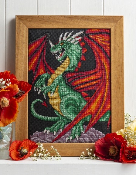 Cross Stitcher Project Pack - Red Winged Dragon XST343