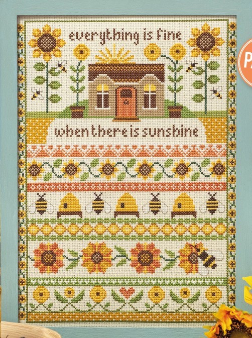 Cross Stitcher Project Pack - Sunshine & Flowers - Issue 399