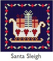 DMC Santa Sleigh Christmas Cross Stitch Kit