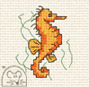 Mouseloft Seahorse Cross Stitch Kit - 00B-006bts