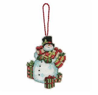 Dimensions Snowman with Presents Cross Stitch Kit