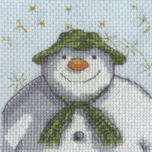 BL1180/64 - The Snowman Stars Cross Stitch Kit