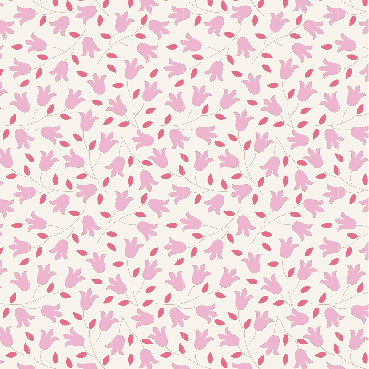 Tilda 100% Cotton Fabric Sophie Pink Fat Qtr 