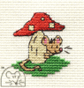 Mouseloft Tiny Toadstool MouseCross Stitch Kit - 00F-007itw
