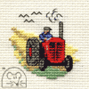 Mouseloft Red Tractor Cross Stitch Kit - 004-N02stl