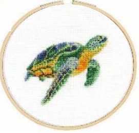 DMC Tranquil Turtle Cross Stitch Kit - BK1876