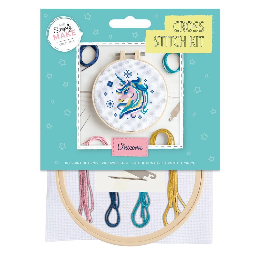 Simply Make Cross Stitch Kit - Unicorn