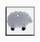 Mill Hill Glass Treasures 12216 - Wooly Sheep