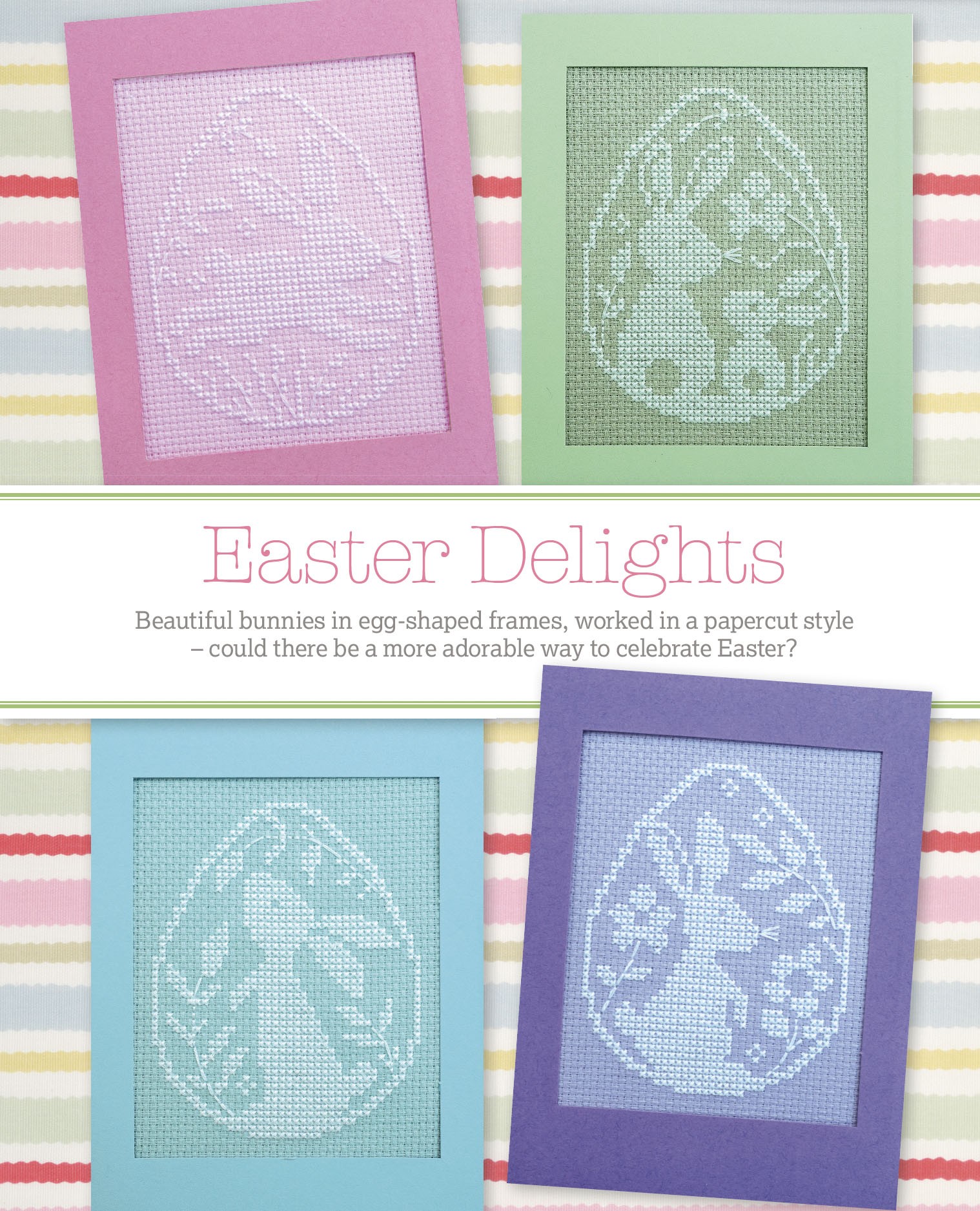 Easter Delights Card Pack & 14 ct aida