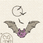 Mouseloft Funsize Cross Stitch Kit - Bat 00M-002mmh