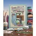 Cross Stitcher Project Pack - issue 393 - Sewing Room - 28 Count Cashel