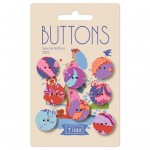 Tilda Bloomsville 2023 Special Edition Buttons: Blue/Red