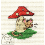 Mouseloft Tiny Toadstool MouseCross Stitch Kit - 00F-007itw