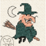 Mouseloft Funsize Cross Stitch Kit - Witch 00M-005mmh