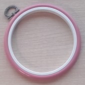 4in Round Coloured Flexi Hoop - Dark Pink